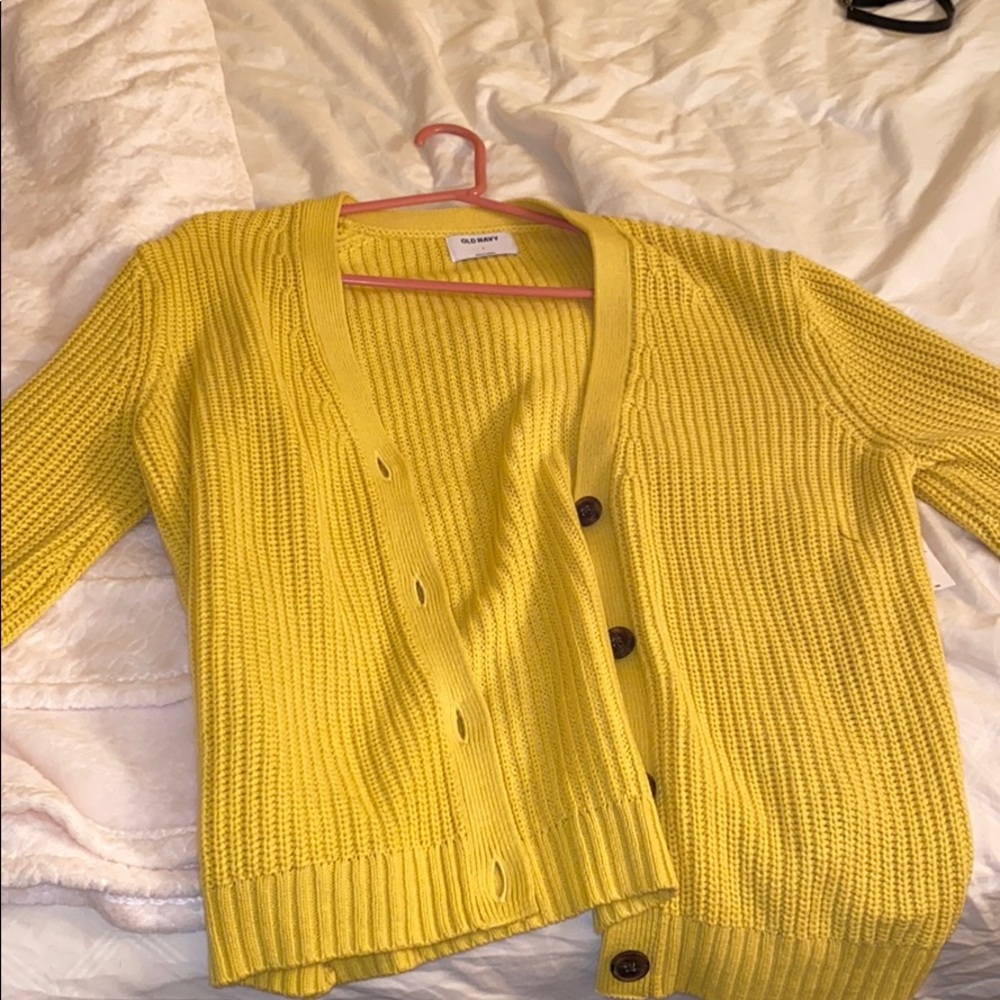 NWTS Yellow Cardigan from Old Navy.